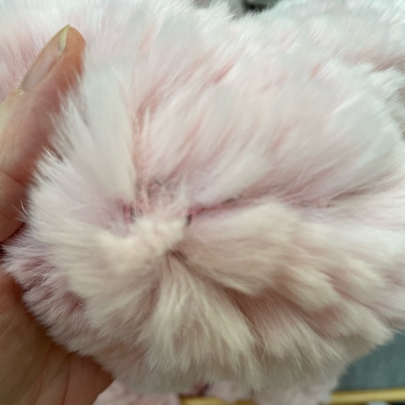 BOHO Fur poncho with leather fringes - Picture 7 of 8